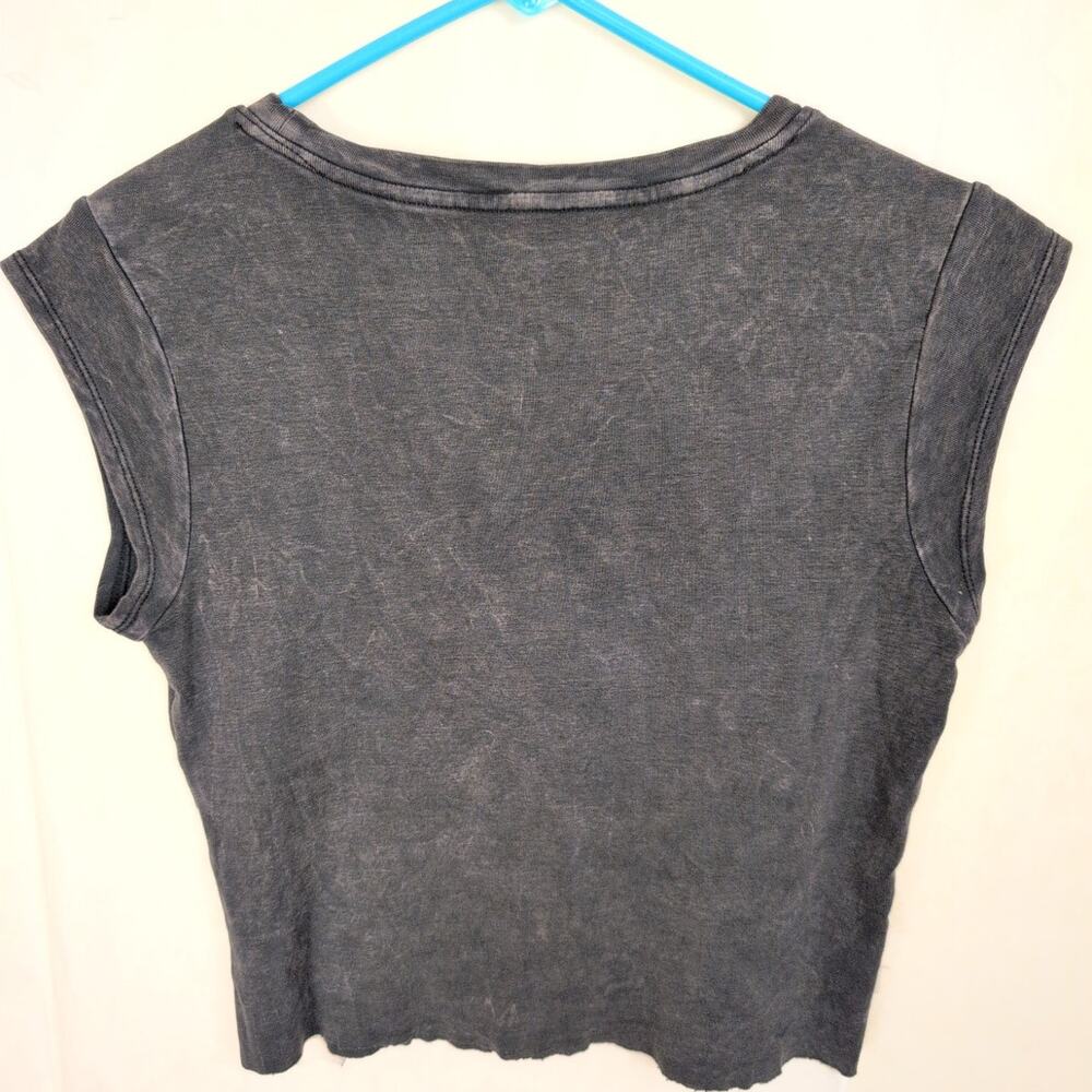 OG Babe black Sweetheart of the Rodeo  cropped tshirt Size Lrg Western Cowgirl - Picture 2 of 5
